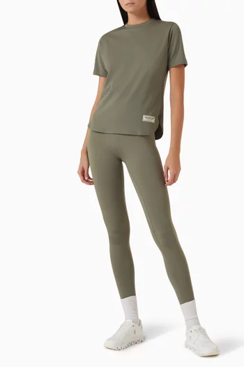 Curved Hem T-shirt in Recycled Softskin