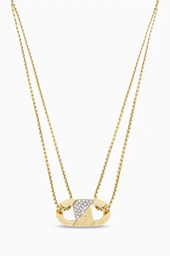 قلادة بشعار الماركة الشهير ستانلس ستيل