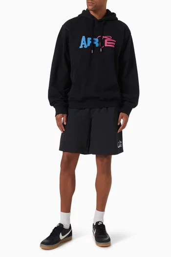 Duo Logo Hoodie in Cotton