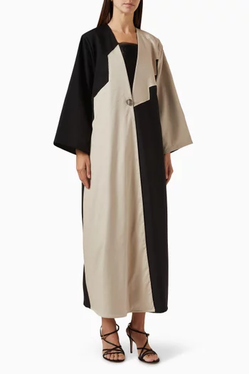 Colour-block Abaya