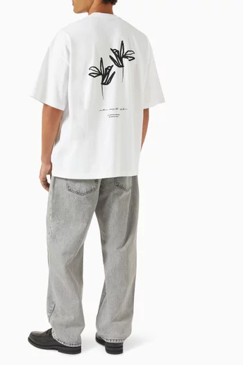 MKI Ink Flower T-shirt in Cotton