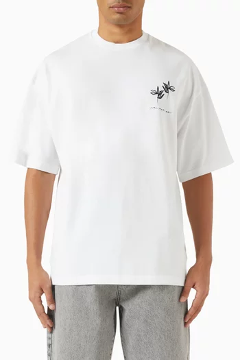 MKI Ink Flower T-shirt in Cotton