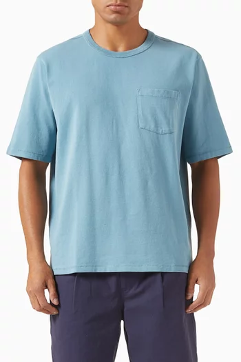 Garment-dyed T-shirt in Jersey