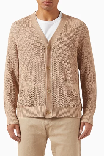 Marled Cardigan in Organic Cotton