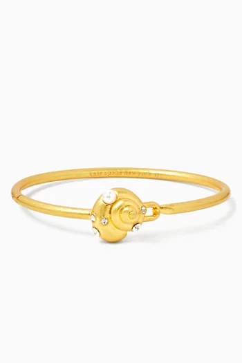 Beachside Bangle in Gold-tone Brass
