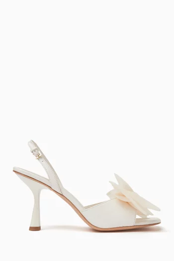 Bow Sandals in Leather