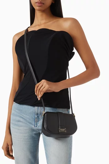 Mini Nouveau Saddle Bag in Leather