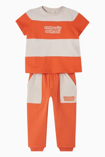 Colour-block Sweatpants in Cotton