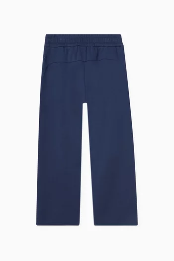 Logo Panel Sweatpants in Cotton