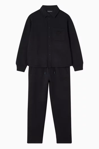 Loose-Fit Quilted Jersey Trousers