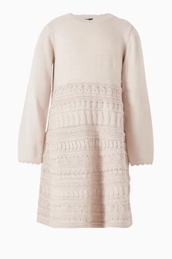 Micro Ruffles Tiered Dress