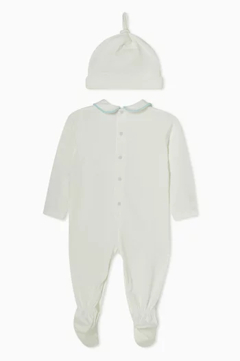 Contrast Logo Sleepsuit Gift Set