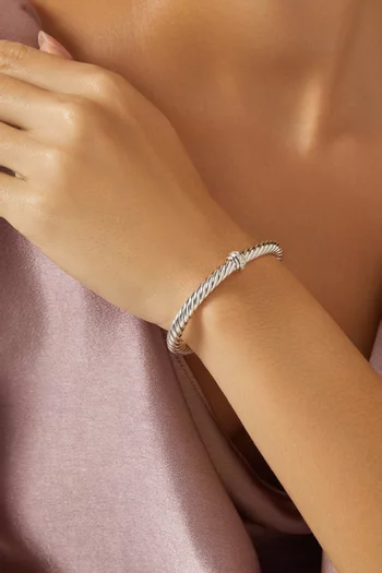 Centre Station Diamond Bracelet in Sterling Silver