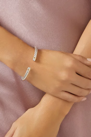 سوار كابل فليكس فضة إسترلينية وذهب أصفر عيار 14