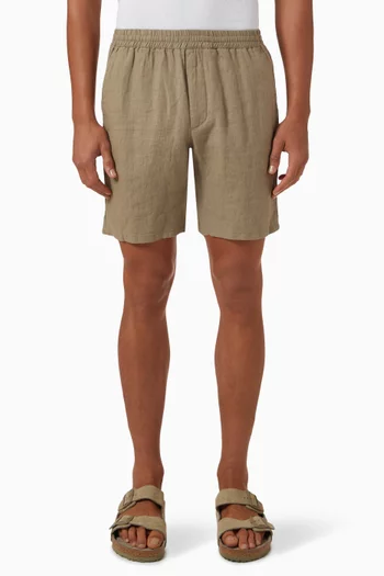 Edmund Jogger Shorts in Linen