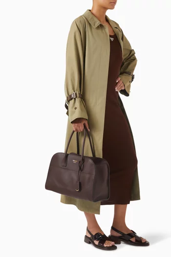 Large Tote Bag in Grained Leather