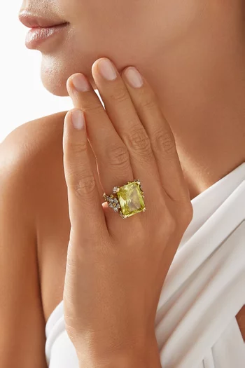 Lemon Cinderella Ring in 18kt Gold Vermeil