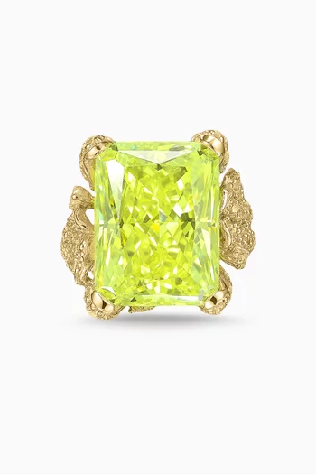 Lemon Cinderella Ring in 18kt Gold Vermeil