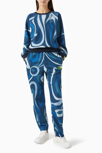 Marmo-print Sweatshirt in Fleece