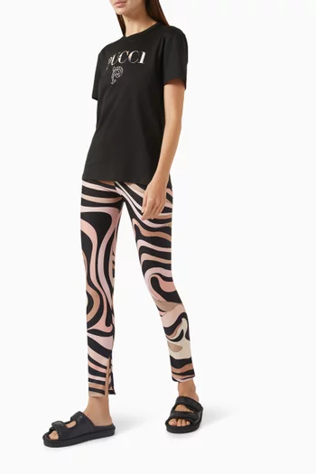 Marmo-print Leggings