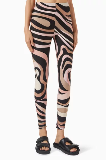 Marmo-print Leggings