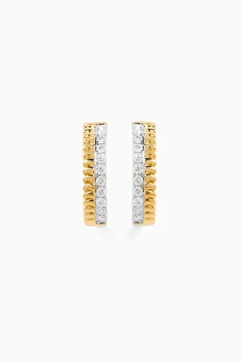 Diamond Earrings in 18kt Gold