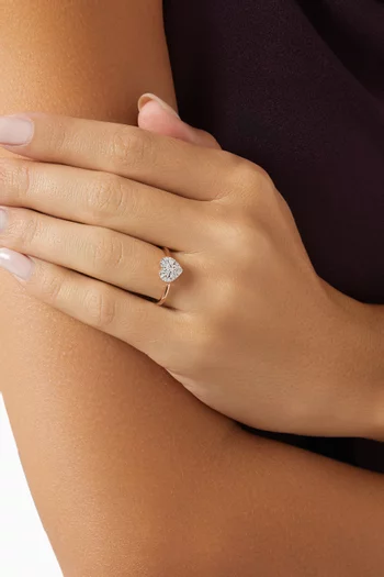 Heart Diamond Ring in 18kt Rose Gold