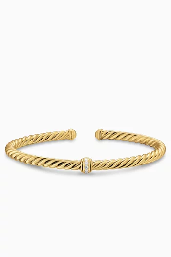 Cablespira® Diamonds Flex Bracelet in 18kt Gold