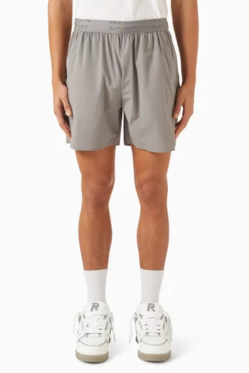 شورت رياضي بطبعة رقم 247‏ نايلون مطاطي