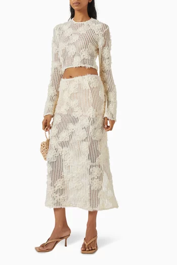 Irina Crochet Maxi Skirt