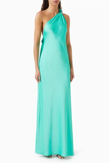 The Julianna Maxi Dress in Satin
