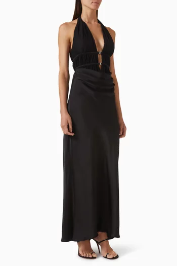 The Celine Dress in Satin