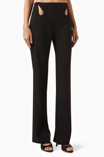 The Kallie Cut-out Pants in Mesh