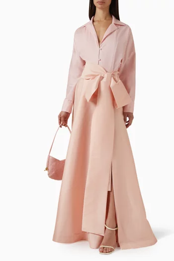 Beatrice Maxi Dress in Taffeta