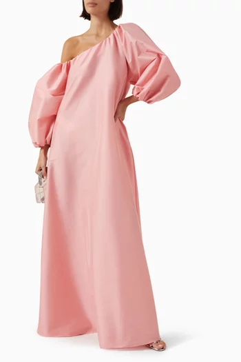 Nathalie Maxi Dress in Taffeta