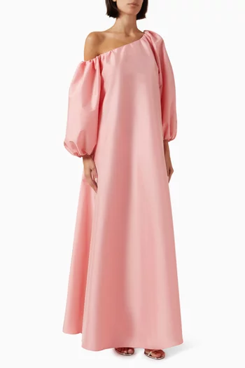 Nathalie Maxi Dress in Taffeta