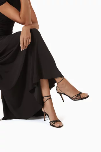 Wrap Ankle Strap 85 Sandals in Nappa Leather