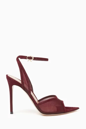 105 Sandals in Organza & Suede