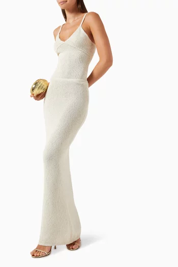 Carolina Maxi Skirt in Cotton-blend