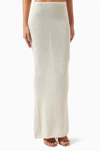 Carolina Maxi Skirt in Cotton-blend