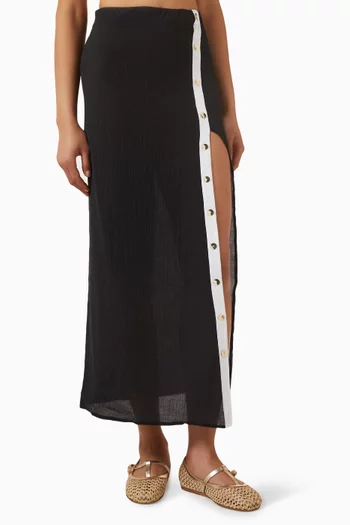 Pina Asymmetrical Midi Skirt