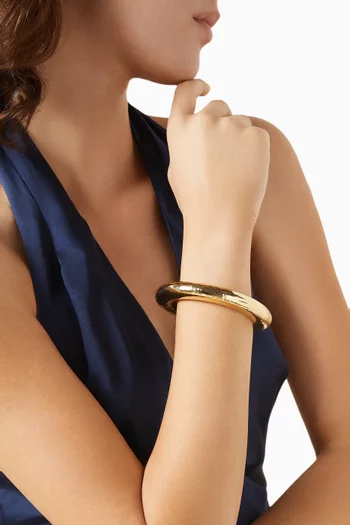 Blaze Bangle in Gold-plated Brass