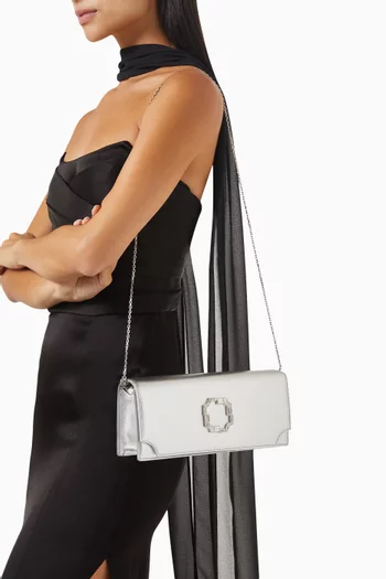 Vivien Clutch in Metallic Nappa Leather