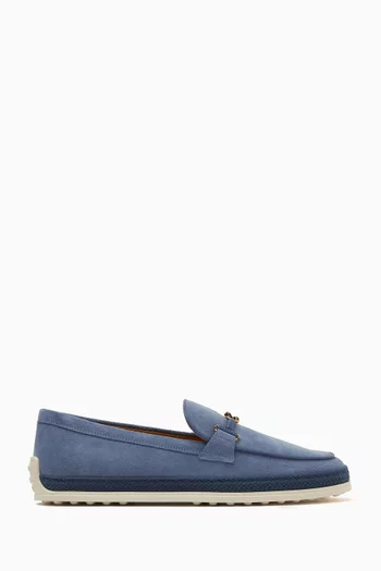 Double T Loafers in Suede