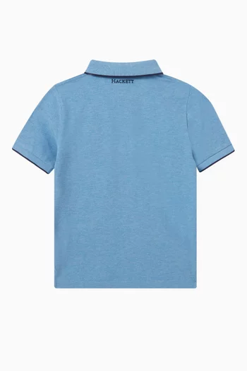Embroidered Heritage Polo T-shirt in Cotton