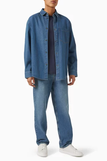 Oversized T-shirt in Silk-cotton Blend