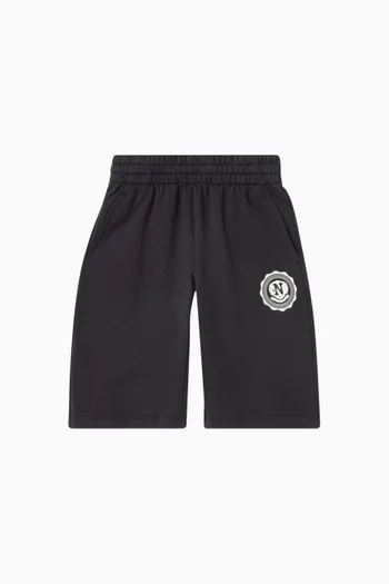 Knee-length Shorts in French Terry