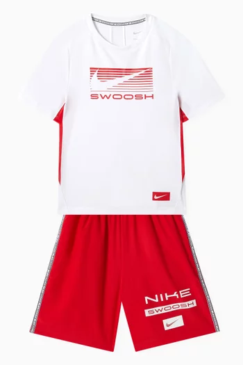 تي شيرت بشعار الماركة وتقنية Dri-Fit