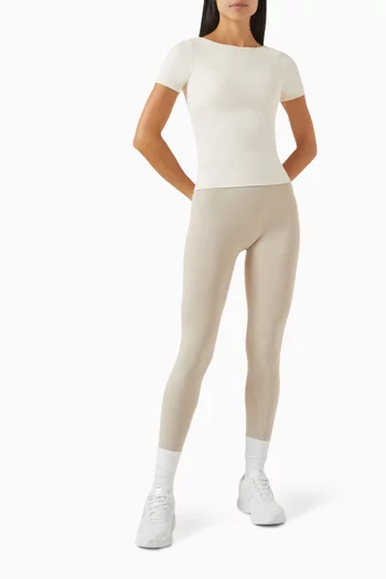 DayFlex Built-in Support Twist Back Full Length T-shirt