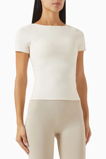DayFlex Built-in Support Twist Back Full Length T-shirt